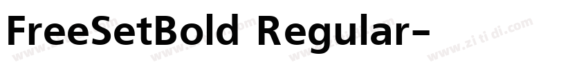 FreeSetBold Regular字体转换